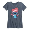 thumbnail image 1 of Lilo & Stitch - Luv U - Women's Short Sleeve Graphic T-Shirt, 1 of 5