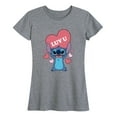 thumbnail image 1 of Lilo & Stitch - Luv U - Women's Short Sleeve Graphic T-Shirt, 1 of 5
