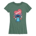 thumbnail image 1 of Lilo & Stitch - Luv U - Women's Short Sleeve Graphic T-Shirt, 1 of 5
