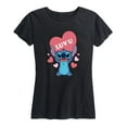 thumbnail image 1 of Lilo & Stitch - Luv U - Women's Short Sleeve Graphic T-Shirt, 1 of 5