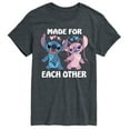 thumbnail image 1 of Lilo & Stitch - Made For Each Other - Men's Short Sleeve Graphic T-Shirt, 1 of 5
