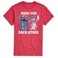 thumbnail image 1 of Lilo & Stitch - Made For Each Other - Men's Short Sleeve Graphic T-Shirt, 1 of 5