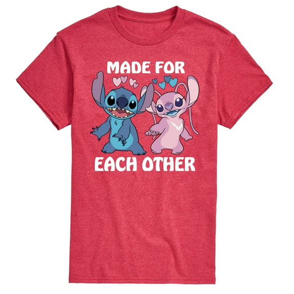 Lilo & Stitch - Made For Each Other - Men's Short Sleeve Graphic T-Shirt