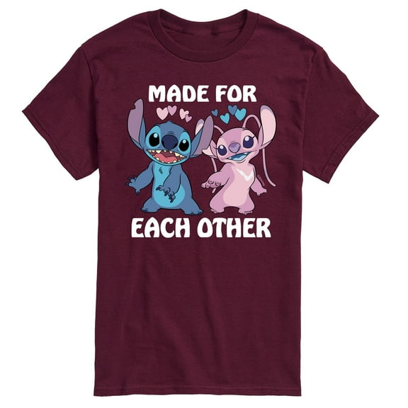 Lilo & Stitch - Made For Each Other - Men's Short Sleeve Graphic T-Shirt