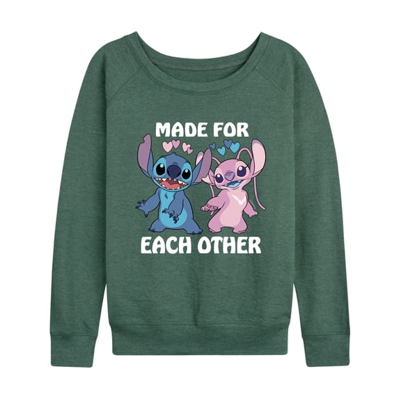 Lilo & Stitch - Made For Each Other - Women's Lightweight French Terry Long Sleeve Shirt