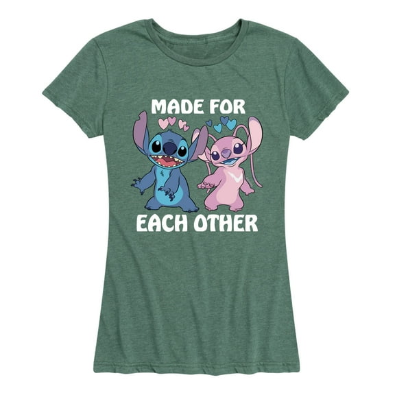 Lilo & Stitch - Made For Each Other - Women's Short Sleeve Graphic T-Shirt
