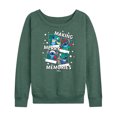 thumbnail image 1 of Lilo & Stitch - Making Merry Memories - Women's Lightweight French Terry Long Sleeve Shirt, 1 of 5