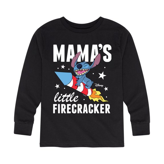 Lilo & Stitch - Mama's Little Firecracker - Youth Long Sleeve Graphic T-Shirt
