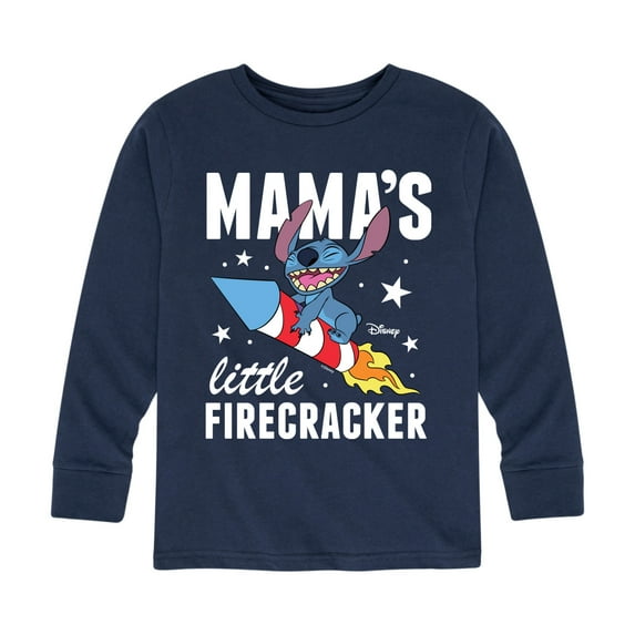 Lilo & Stitch - Mama's Little Firecracker - Youth Long Sleeve Graphic T-Shirt