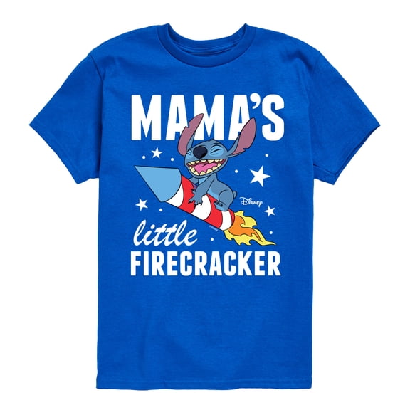 Lilo & Stitch - Mama's Little Firecracker - Youth Short Sleeve Graphic T-Shirt
