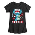 thumbnail image 1 of Lilo & Stitch - Mele Kalikimaka - Girls Fitted Short Sleeve Tee, 1 of 5