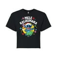thumbnail image 1 of Lilo & Stitch - Mele Kalikimaka - Juniors Cropped Cotton Blend T-Shirt, 1 of 5