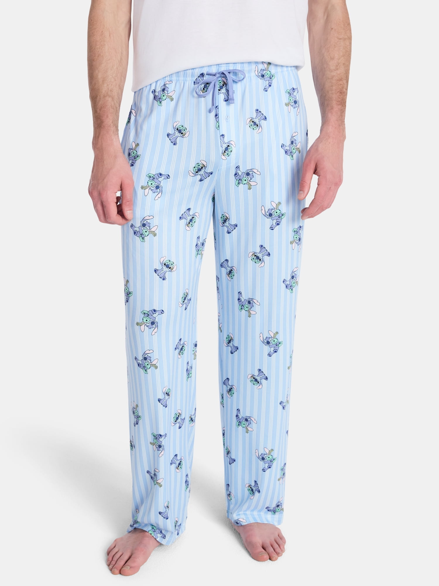 Lilo and Stitch Men's & Big Men's Graphic Lounge Pants, 25'' Inseam, Sizes S-2XL