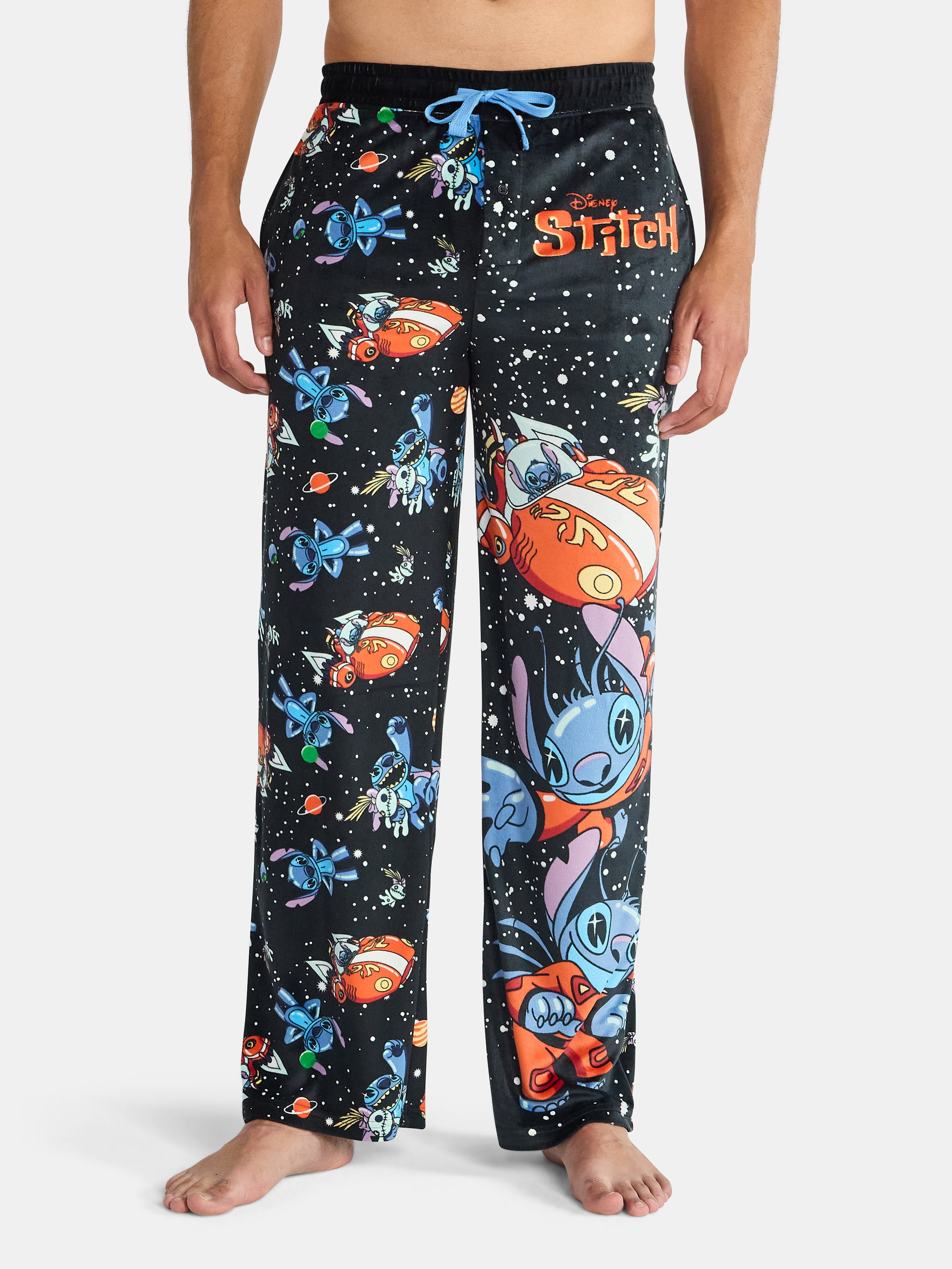 Lilo and Stitch Men's and Big Men's Split Leg Graphic Pants, Sizes