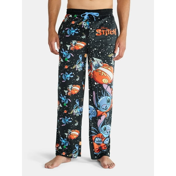 Lilo and Stitch Men's and Big Men's Split Leg Graphic Pants, Sizes S-2XL
