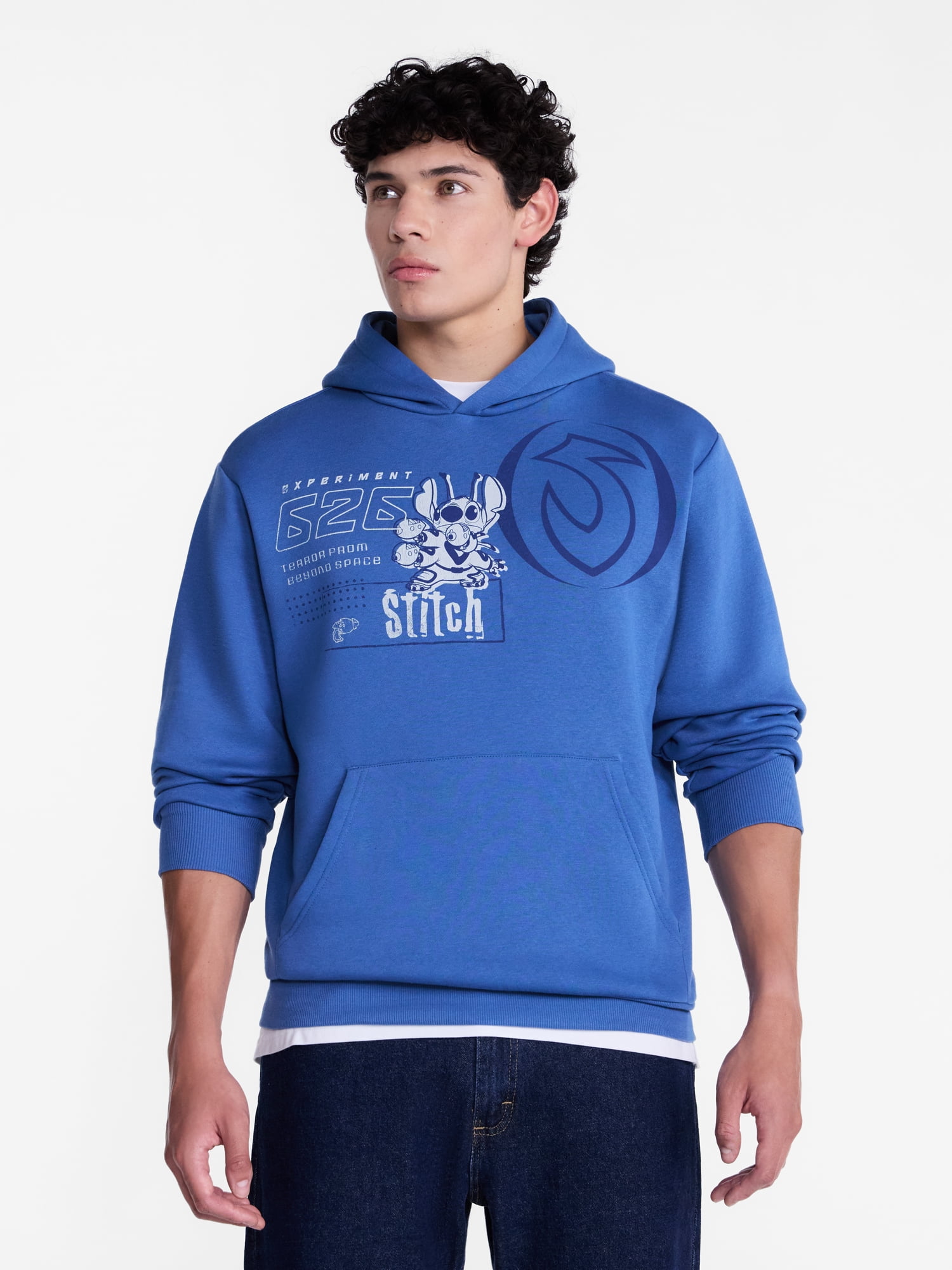 Lilo and Stitch Men's and Big Men's Graphic Hoodie, Sizes XS-3XL