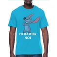 thumbnail image 1 of Lilo & Stitch Mens & Big Men's I'd Rather Not Graphic Tee Shirt, Sizes S-3XL, 1 of 6