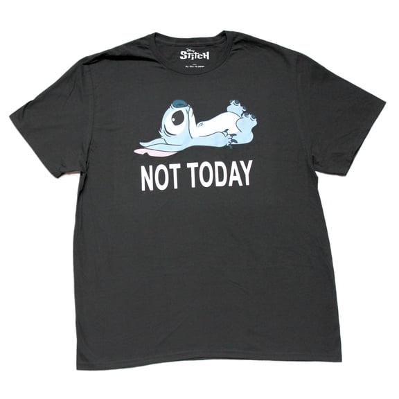 Lilo & Stitch Mens T-Shirt - Stitch Laying Down "Not Today"