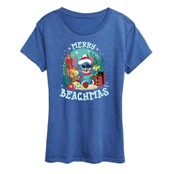 Lilo & Stitch - Merry Beachmas Christmas - Women's Short Sleeve Graphic T-Shirt