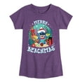 thumbnail image 1 of Lilo & Stitch - Merry Beachmas - Girls Fitted Short Sleeve Tee, 1 of 5