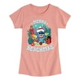 thumbnail image 1 of Lilo & Stitch - Merry Beachmas - Girls Fitted Short Sleeve Tee, 1 of 5