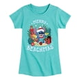 thumbnail image 1 of Lilo & Stitch - Merry Beachmas - Girls Fitted Short Sleeve Tee, 1 of 5