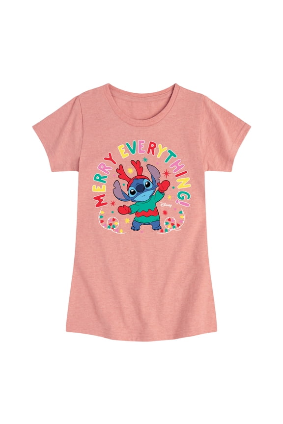 - Merry Everything - Girls Fitted Short Sleeve Tee