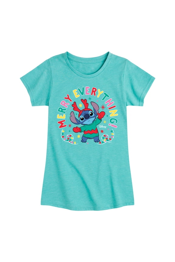 - Merry Everything - Girls Fitted Short Sleeve Tee