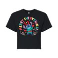 thumbnail image 1 of Lilo & Stitch - Merry Everything - Juniors Cropped Cotton Blend T-Shirt, 1 of 5