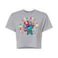 thumbnail image 1 of Lilo & Stitch - Merry Everything - Juniors Cropped Cotton Blend T-Shirt, 1 of 5