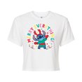 thumbnail image 1 of Lilo & Stitch - Merry Everything - Juniors Cropped Cotton Blend T-Shirt, 1 of 5