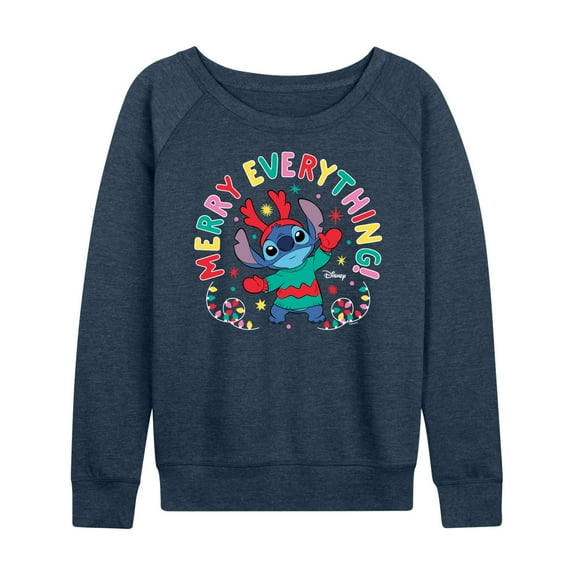 Lilo & Stitch - Merry Everything - Women's Lightweight French Terry Long Sleeve Shirt