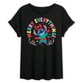 thumbnail image 1 of Lilo & Stitch - Merry Everything - Women's Oversized T-Shirt, 1 of 5