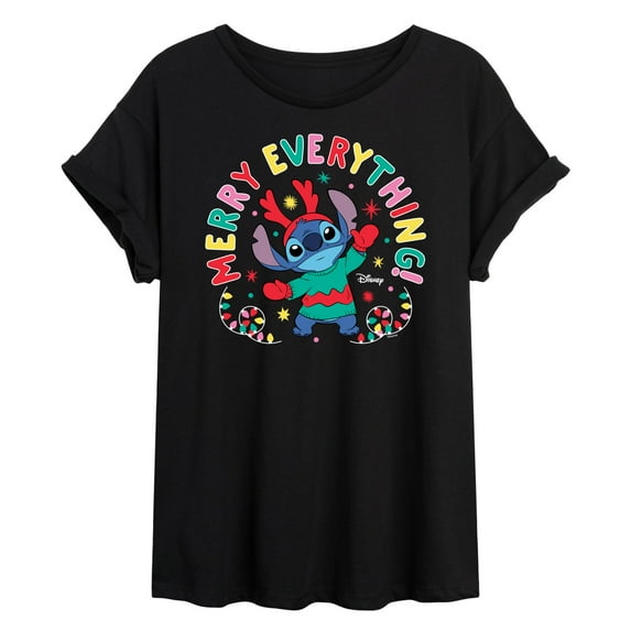 Lilo & Stitch - Merry Everything - Women's Oversized T-Shirt