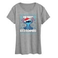 thumbnail image 1 of Lilo & Stitch - Merry Stitchmas Christmas Cross Stitch - Women's Short Sleeve Graphic T-Shirt, 1 of 5