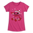 thumbnail image 1 of Lilo & Stitch - Merry Stitchmas - Girls Fitted Short Sleeve Tee, 1 of 5