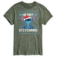 thumbnail image 1 of Lilo & Stitch - Merry Stitchmas - Men's Short Sleeve Graphic T-Shirt, 1 of 5
