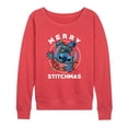 thumbnail image 1 of Lilo & Stitch - Merry Stitchmas - Women's French Terry Long Sleeve Pullover, 1 of 3