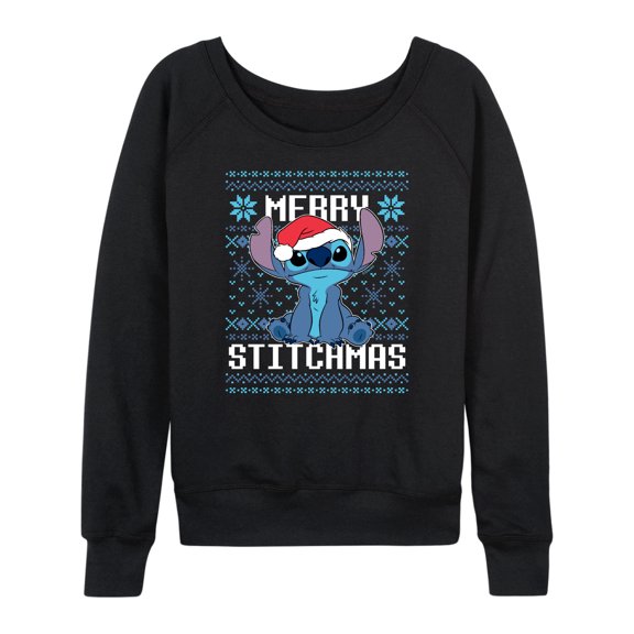 Lilo & Stitch - Merry Stitchmas - Women's Lightweight French Terry Long Sleeve Shirt