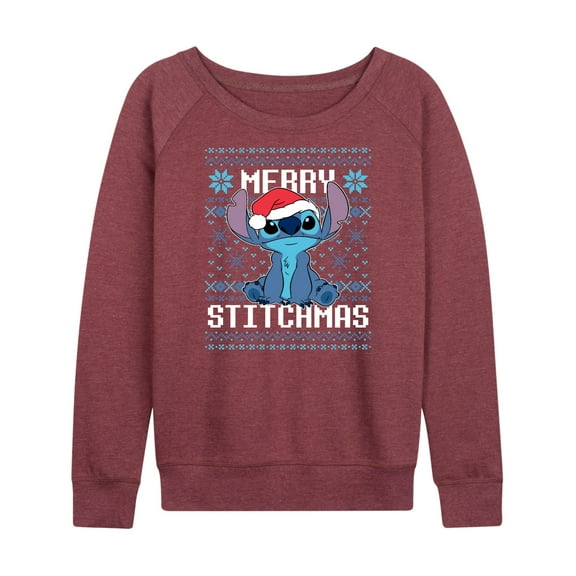 Lilo & Stitch - Merry Stitchmas - Women's Lightweight French Terry Long Sleeve Shirt