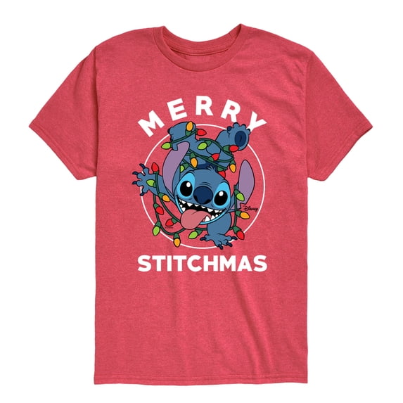 Lilo & Stitch - Merry Stitchmas - Youth Boys Short Sleeve Graphic T-Shirt