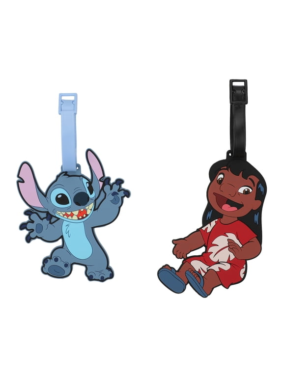 Lilo & Stitch Molded Rubber Youth 2pc Set Luggage Tag