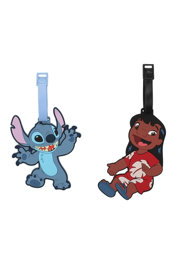 Lilo & Stitch Molded Rubber Youth 2pc Set Luggage Tag