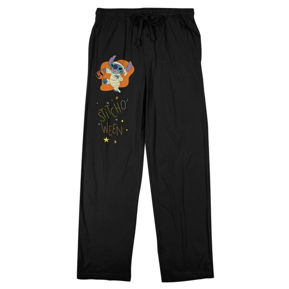 Lilo & Stitch Mummy Stitch Adult Black Sleep Pajama Pants-XXL