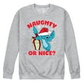 thumbnail image 1 of Lilo & Stitch - Naughty Or Nice - Men's Crew Neck Fleece Pullover, 1 of 5