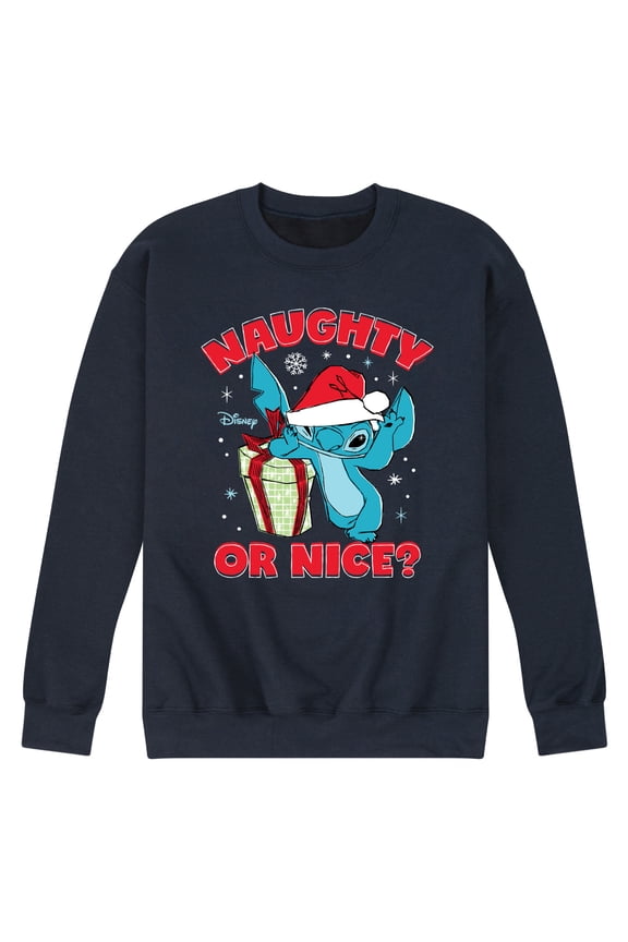 - Naughty Or Nice - Men's Crew Neck Fleece Pullover