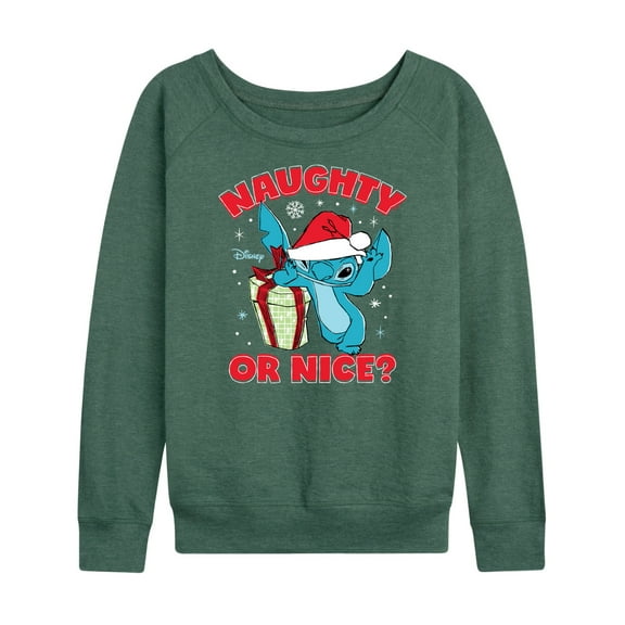 Lilo & Stitch - Naughty Or Nice - Women's Lightweight French Terry Long Sleeve Shirt