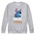 thumbnail image 1 of Lilo & Stitch - Nope Not Today - Men's Crew Fleece Sweatshirt, 1 of 4