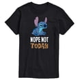 thumbnail image 1 of Lilo & Stitch - Nope Not Today - Men's Short Sleeve Graphic T-Shirt, 1 of 4