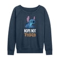 thumbnail image 1 of Lilo & Stitch - Nope Not Today - Women's French Terry Long Sleeve Pullover, 1 of 4